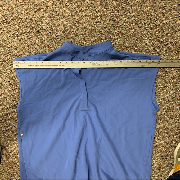 Figs Royal Blue Rafaela Scrubs Top Size M - Picture 9 of 11